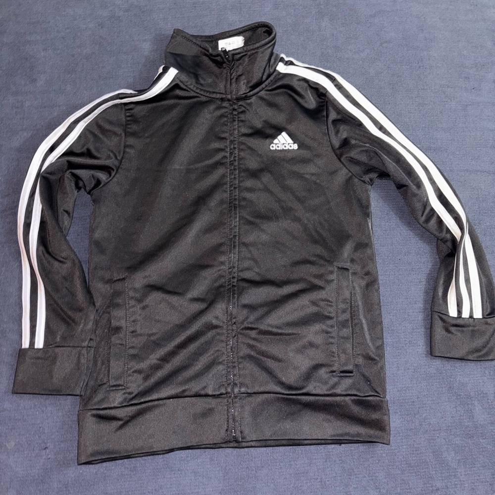 Adidas Black Jacket with White Logo